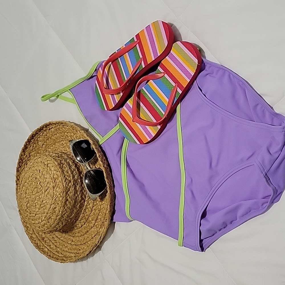 Zoggs Culture Elastomax Separate Tankini Simsuit Size Large